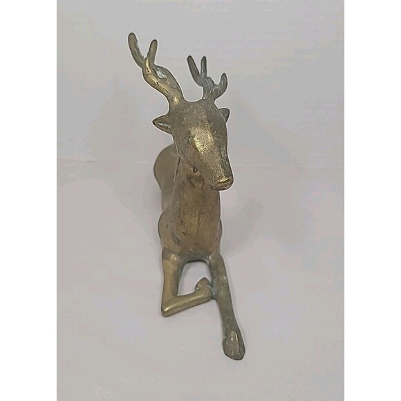 Vintage Brass Deer Figurine Leonard Silver Mfg Co. - Picture 2 of 5